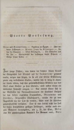 Vierte Vorlesung.