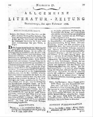 Bostell, Friedrich Jacob Dietrich von: Beyträge zur Kammergerichtlichen Litteratur & Praxi. - Lemgo : Meyer Th. 3, St. 2. - 1788