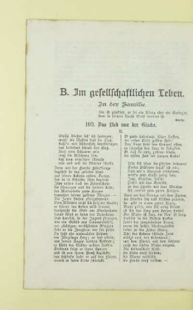 B. Im gesellschaftlichen Leben