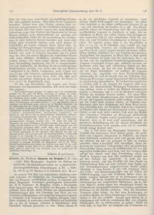175-177 [Rezension] Altaner, Berthold, Venturino von Bergamo O. Pr. 1304-1346. Eine Biographie. Zugleich ein Beitrag zur Geschichte des Dominikanerordens im 14. Jahrh