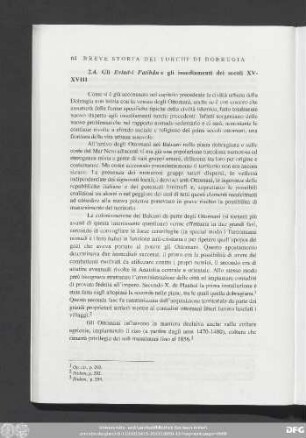 2.4. Gli Evlad-i Fatihân e gli insediamenti dei secoli XV-XVIII
