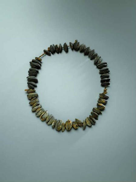 Necklace made from fruit seeds