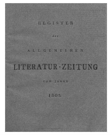 Register der merkwürdigsten Sachen