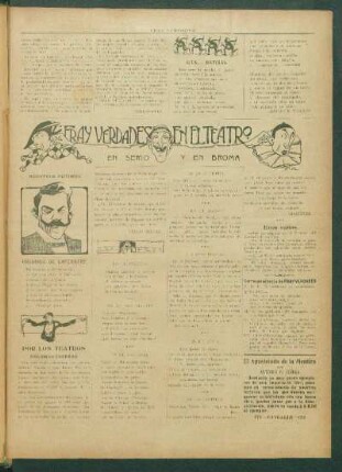 Fray verdades en el teatro : En serio y en broma