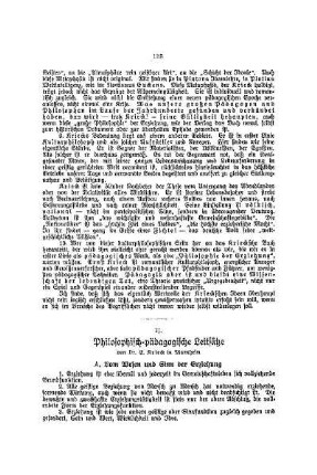 Philosophisch-pädagogische Leitsätze