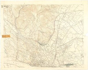 Fischer, Theodor; Pressburg (Bratislava, Slowakei); Wettbewerbs - Unterlagen - Baulinienplan