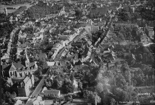 Salzwedel von Norden : Blick von St. Katharinen in der Neustadt Richtung Altstadt