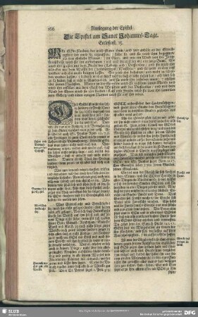 Die Epistel am Sanct Johannes-Tage- Ecclesiast. 15
