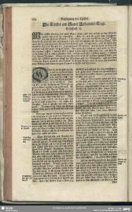 Die Epistel am Sanct Johannes-Tage- Ecclesiast. 15