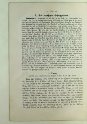 F. Die deutschen Schutzgebiete
