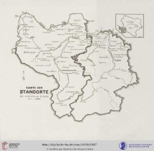 Karte der Standorte Bez. Amstetten und Scheibbs