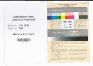 Entnazifizierung Ferdinand Mertens , geb. 09.02.1885 (Richter)