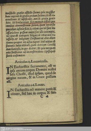 Articulus 14. Louan.