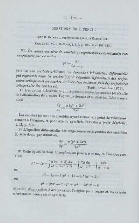 QUESTIONS DE LICENCE.
