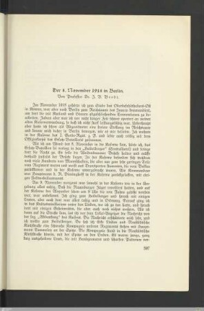 Der 8. November 1918 in Berlin