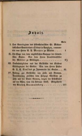 Vaterländisches Archiv des Historischen Vereins für Niedersachsen, 1843