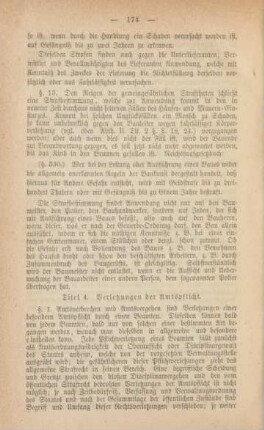 Titel 4. Verletzungen der Amtspflicht