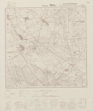 3143 Wustrau, Topographische Karte 1:25000 (4cm - Karte)