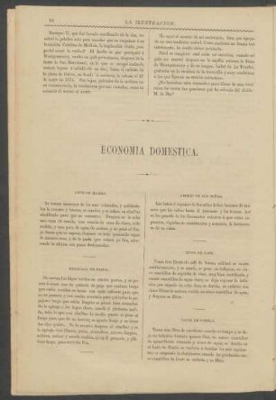 Economía doméstica.