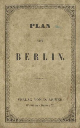 Plan von Berlin