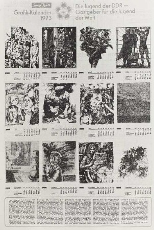Beiblatt aus dem Junge-Welt-Grafik-Kalender