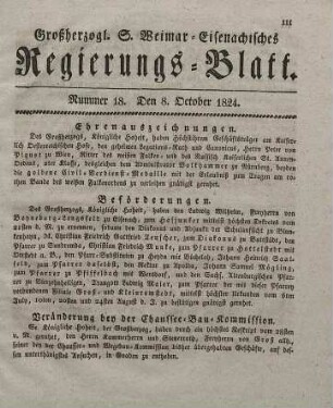 Nr. 18 : 8. October 1824