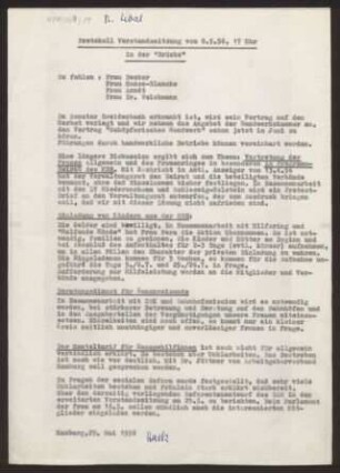 HFR Protokoll 08.05.1956