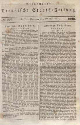 Allgemeine preußische Staats-Zeitung