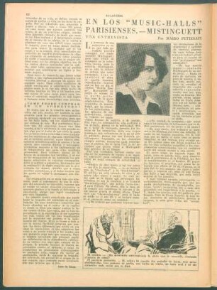 En los "music-halls" parisienses. - Mistinguett