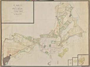 Plan der Stadt Potsdam und Umgebung