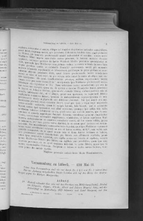 Versammlung zu Lübeck. - 1391 Mai 14.