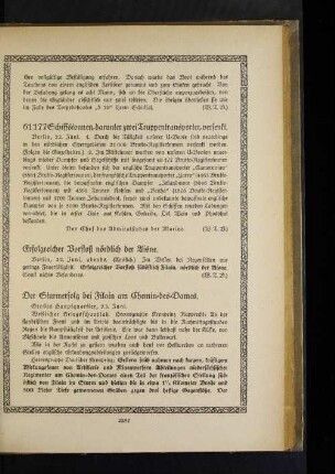 Erfolgreicher Vorstoß nördlich der Aisne.