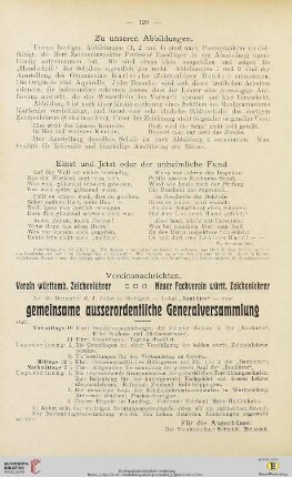 Vereinsnachrichten. Verein württemb. Zeichenlehrer