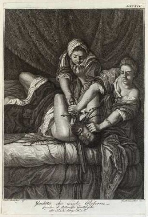 Judith und Holofernes (nach dem Gemälde in Florenz, Uffizien), aus: L’Etruria pittrice ovvero Storia della pittura toscana [...], Bd. 2, Florenz 1795, Tafel 84
