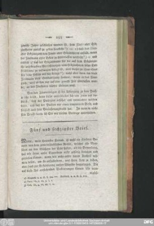 Fünf und sechzigster Brief.