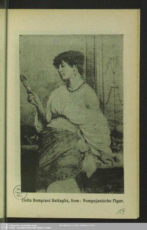 Clelia Bompiani Battaglia, Rom: Pompejanische Figur