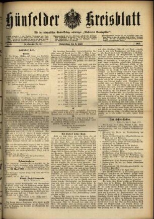 Ausgabe vom Donnerstag, den 03. Juni 1915.