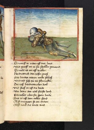Sigenot und Dietrich ringen miteinander.