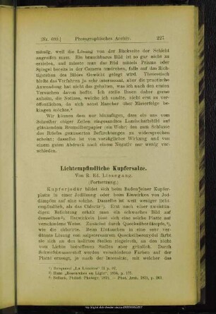Lichtempfindliche Kupfersalze