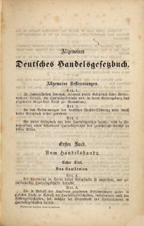 Allgemeines deutsches Handelsgesetzbuch : nach den Beschlüssen der dritten Lesung