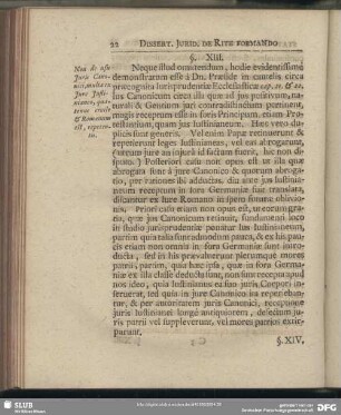 §. XIII. Non de usu Juris Canonici, multa ex Jure Justinianeo, quatenus civile & Romanum est, repetentis