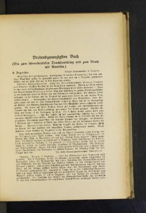 Dreiundzwanzigstes Buch (Bis zum schrankenlosen Tauchbootkrieg und zum Bruch mit Amerika.)