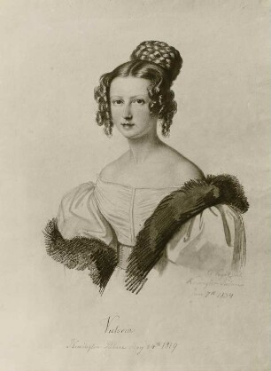 Bildnis der englischen Königin Viktoria als Prinzessin