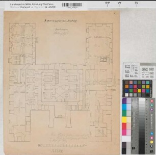 Arnsberg, Regierungshauptgebäude, Souterrain, Grundriss