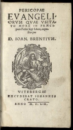 Pericopae Evangeliorvm Qvae Vsitato More In Praecipuis Festis legi solent