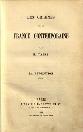 Les origines de la France contemporaine. 2,1