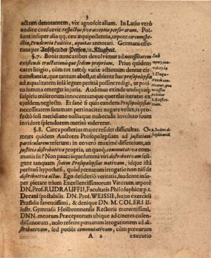 Discursus pract. quem de prosopolepsia circa praemia et poenas ... exponet