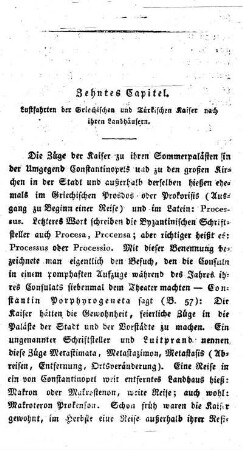 Luftfahrten der Griechischen und Turkischen Kaiser nach ihren Landhäusern