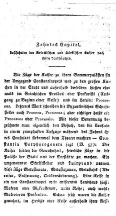 Luftfahrten der Griechischen und Turkischen Kaiser nach ihren Landhäusern
