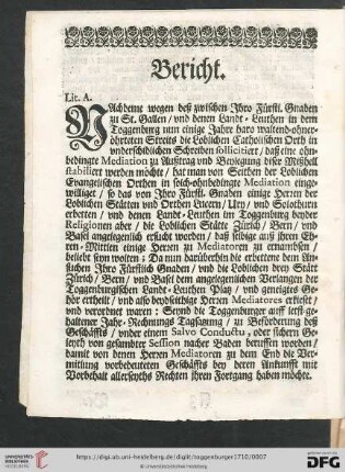 Bericht